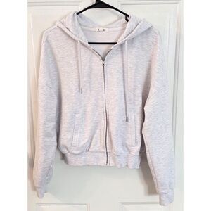 Garage Gray Zip Front Sweatshirt Size Small
